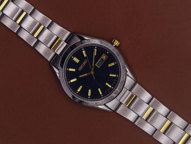 Seiko 7N43-9070 Two-Tone Bracelet Watch - Quartz