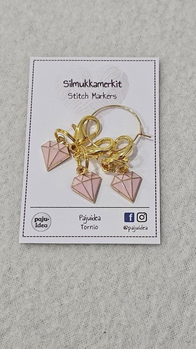Silmukkamerkit Timantti 3kpl
