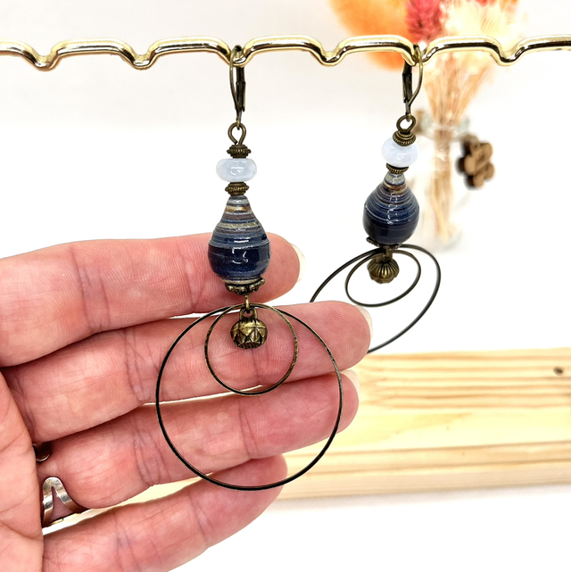 Boucles d’oreilles laiton