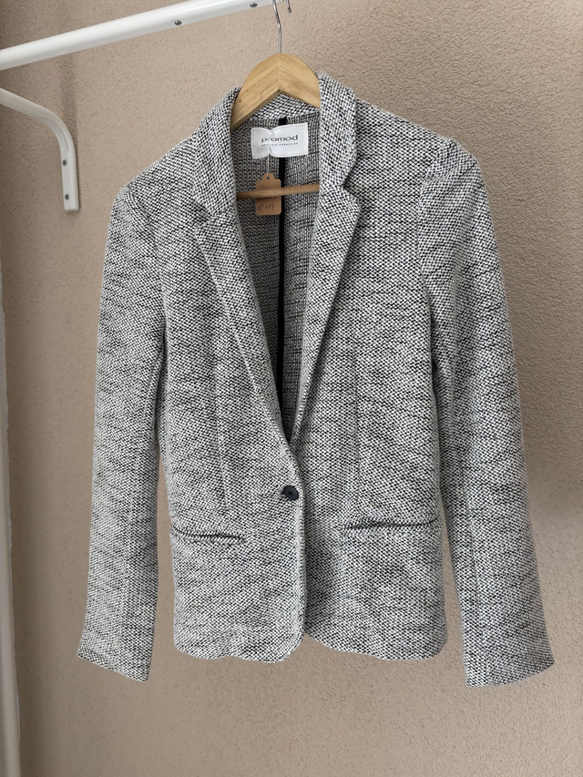 Blazer blanc/gris Promod (117)