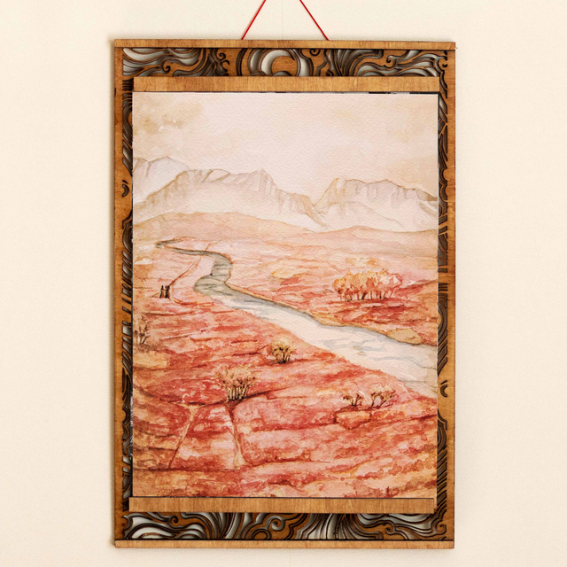 Vallée de fleurs - Format A4