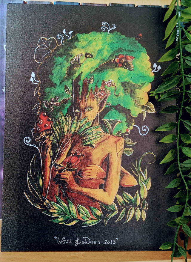 Illustration "Fa'Ry" - 14,8 x 21 cm - Forex