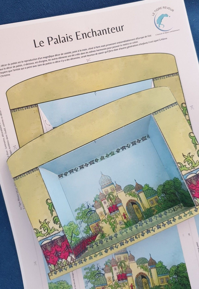 Le palais enchanté - jeu de découpage pour enfant