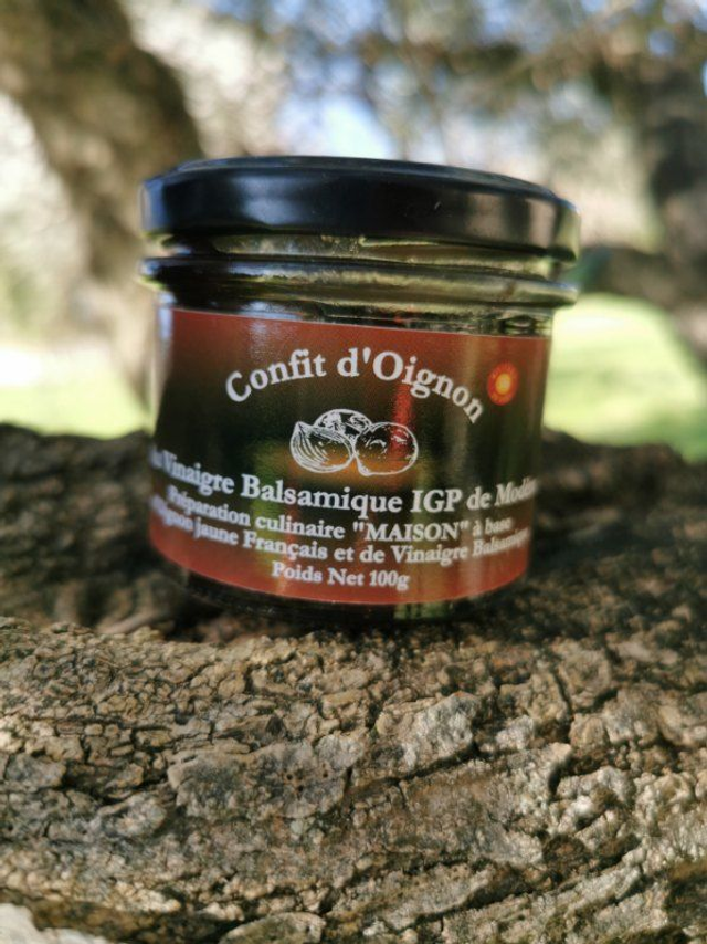 Confit d&#039;Oignon au Vinaigre Balsamique IGP de Modène 100g