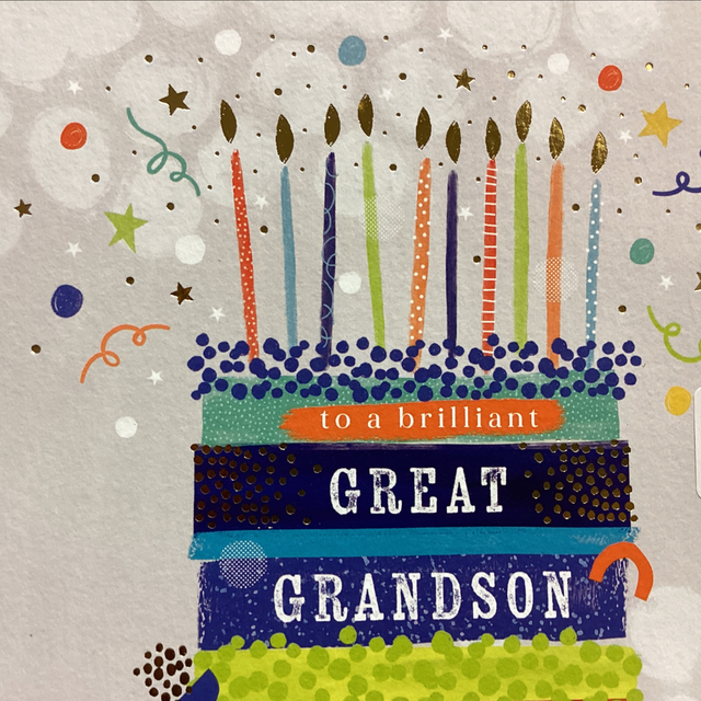 Birthday Relative Great Grandson WF