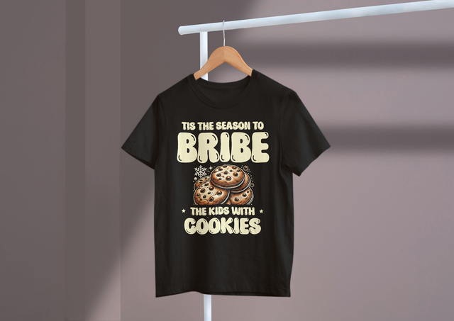Tis the season to bribe the kids with cookies, Holiday Fun. Es ist die Zeit, die Kinder mit Keksen zu bestechen, Ferienspaß