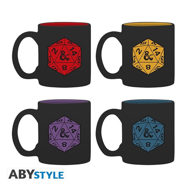 Tazza - DUNGEONS &amp; DRAGONS - Set 4 espresso mugs - D20 