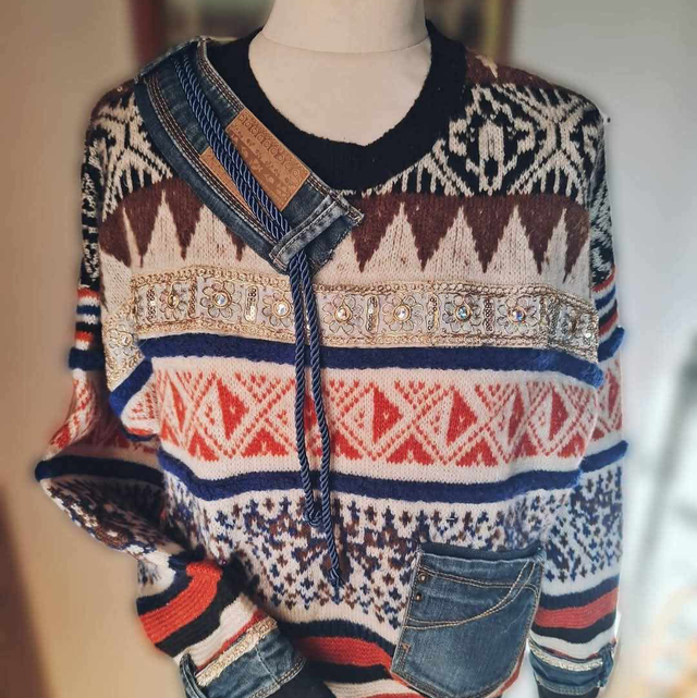 Pulover Rustic Weave 