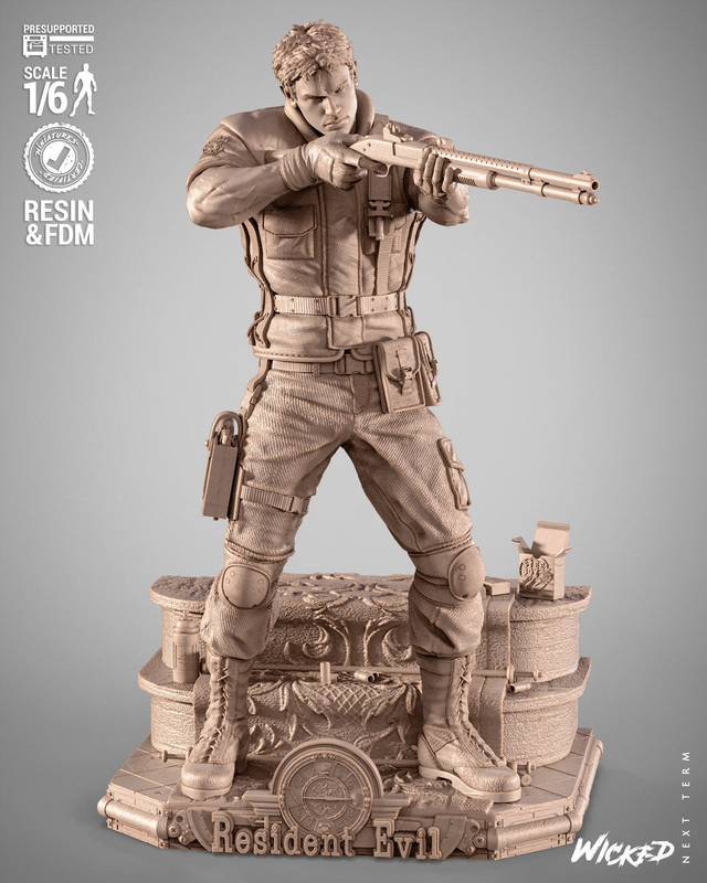 Statue RESIDENT EVIL &quot;CHRIS&quot; série gaming