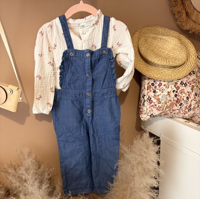 Salopette jean d’amour