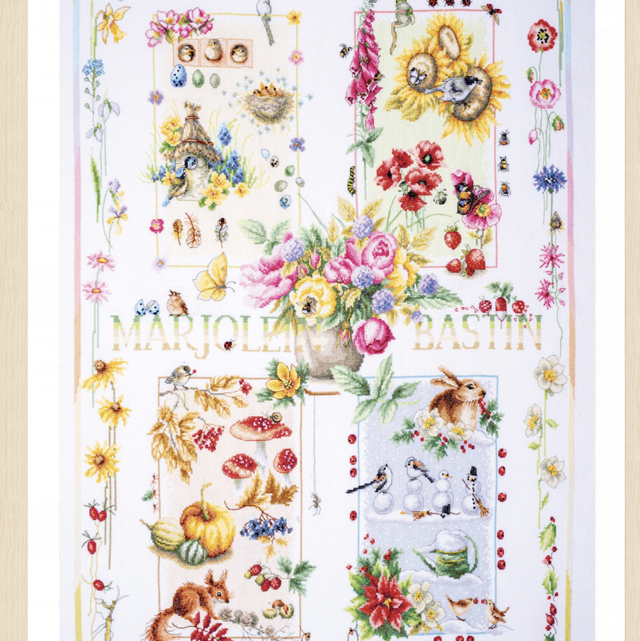 Counted Cross Stitch Kit: Four Seasons by Lanarte 