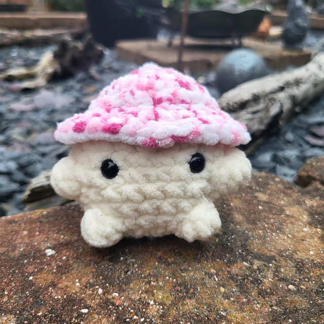 Pink &amp; White Chonky Mushroom 
