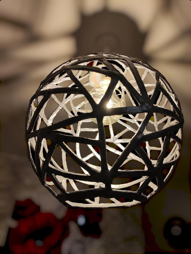 Lustre en Papier Mâché 90cm