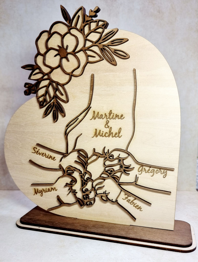 Ma famille d'abord… Décoration en cœur pour les mamans