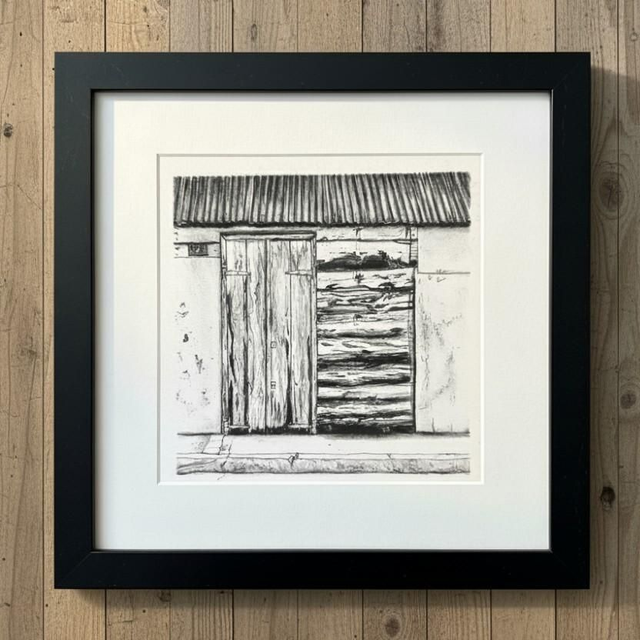 Encre et graphite - case créole - Gwada #1