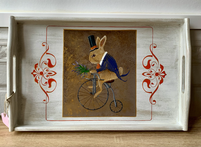 Plateau "lapin en balade n°1"