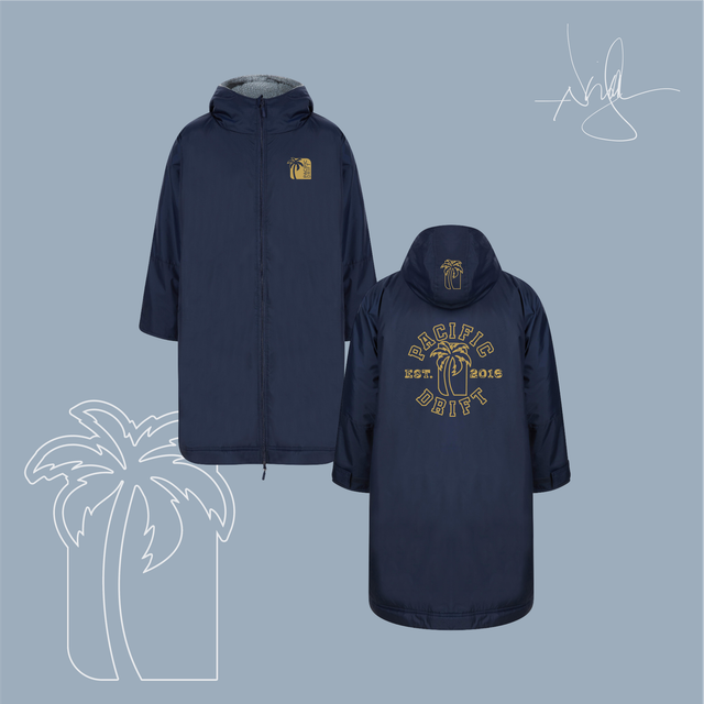 Pacific Drift - &quot;Beachside Custom Print&quot; All Weatherproof Robe