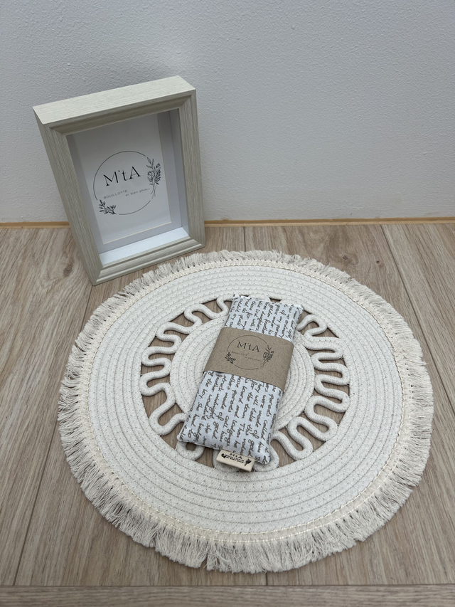 Bouillotte Mini Calligraphie Beige