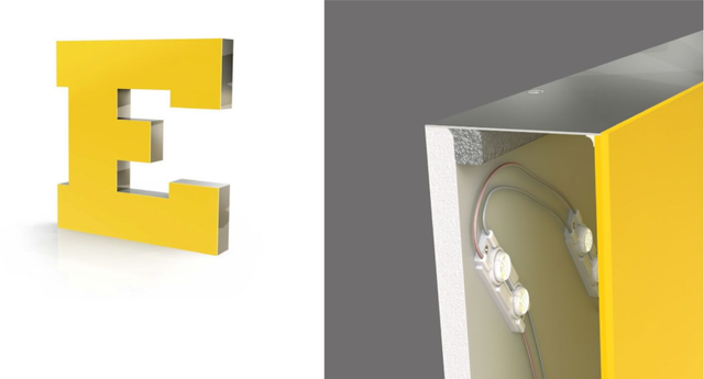 pose lettre relief atelier