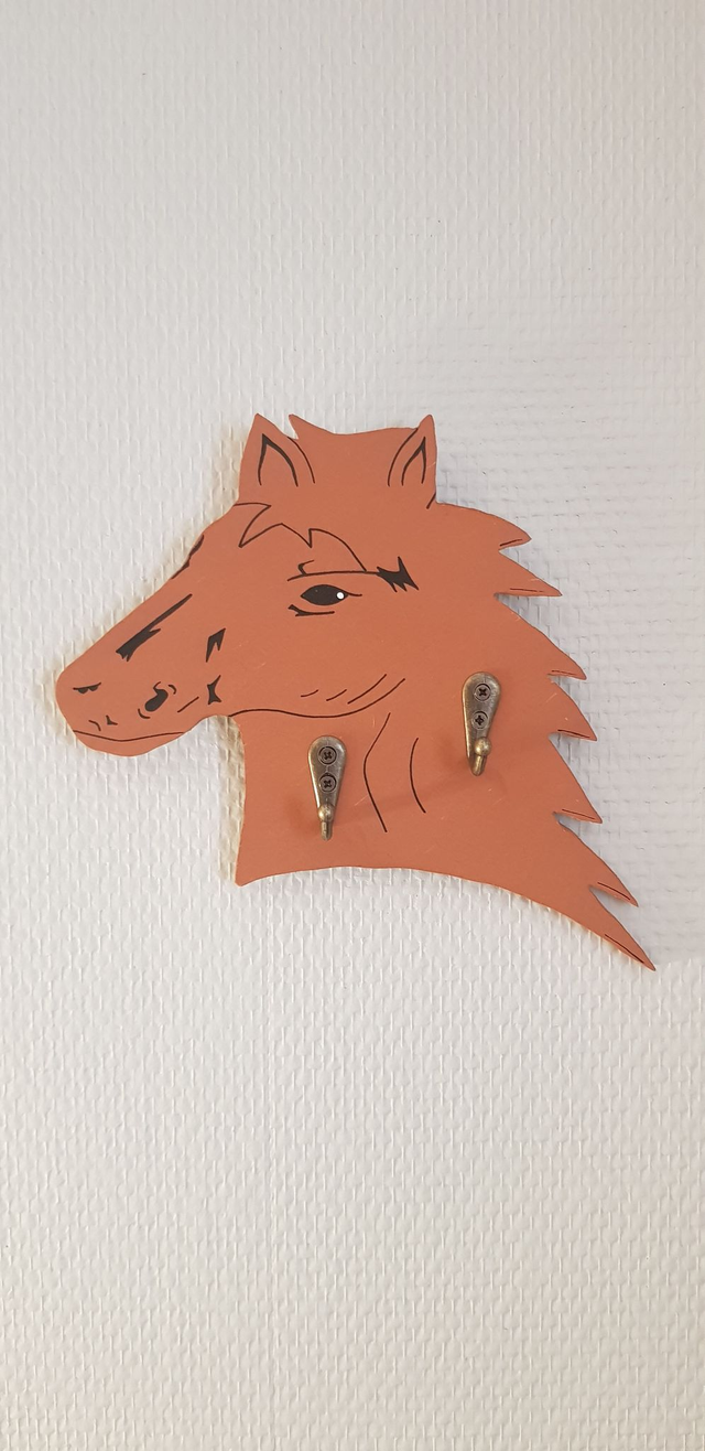 Accroche clés cheval