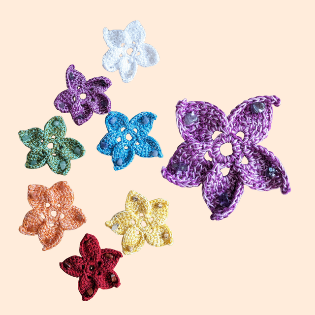 Fleurs 7 chakras - 5 pétales