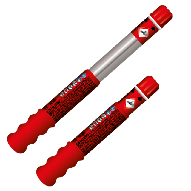 Torche à main FDF Rouge Nautique Football