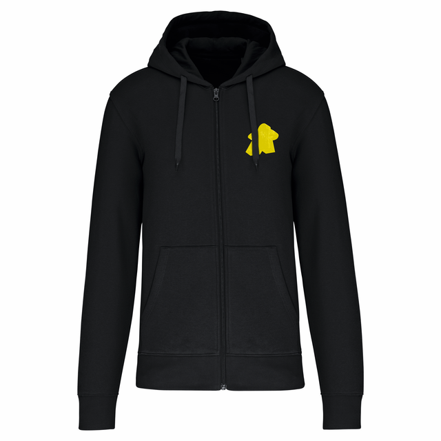 SWEAT-SHIRT ZIP - Meeple Jaune - Coeur