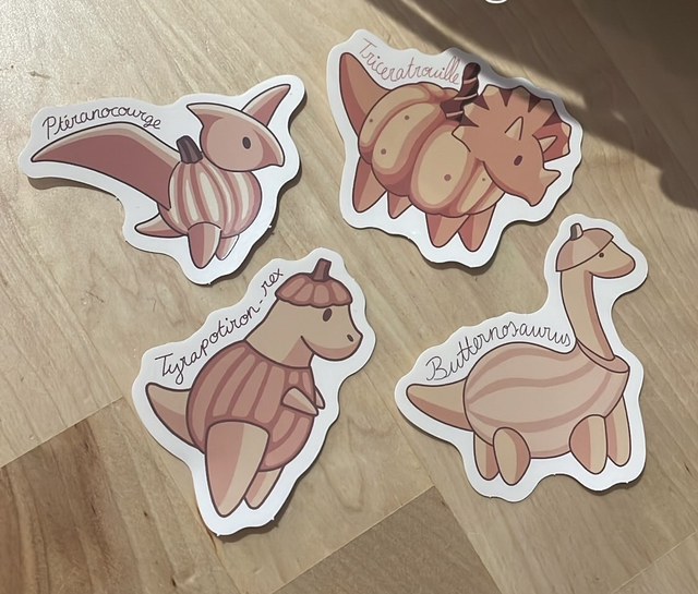 Lot stickers Dinocourge