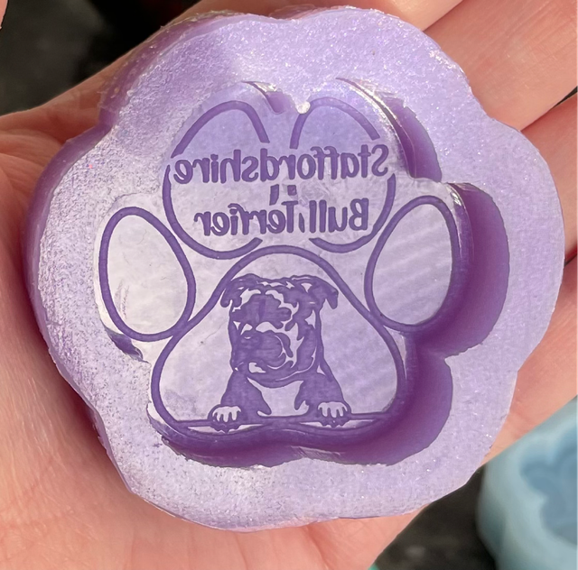 Handmade Staffordshire Bull Terrier Silicone Mould 