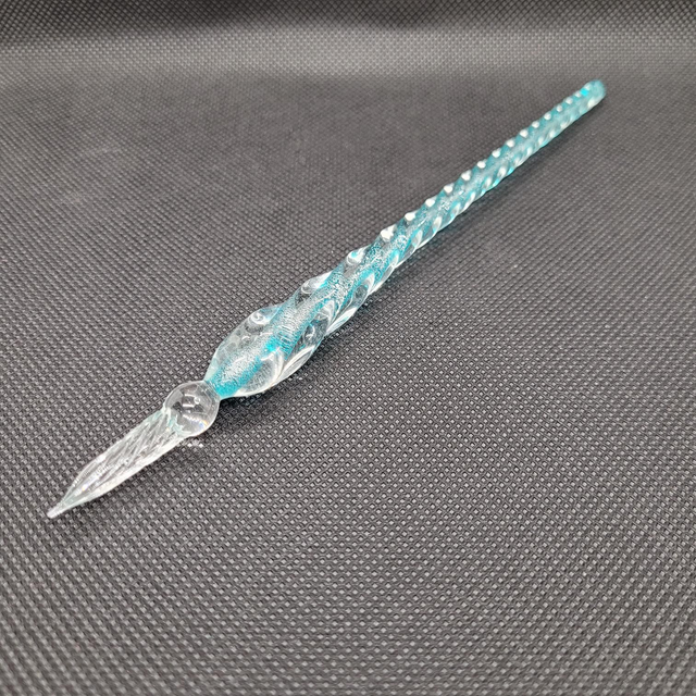 Glass Ink Pen - Teal Swirl