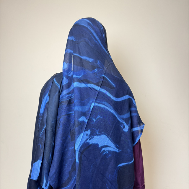 Ocean Cascade (modal hijab)