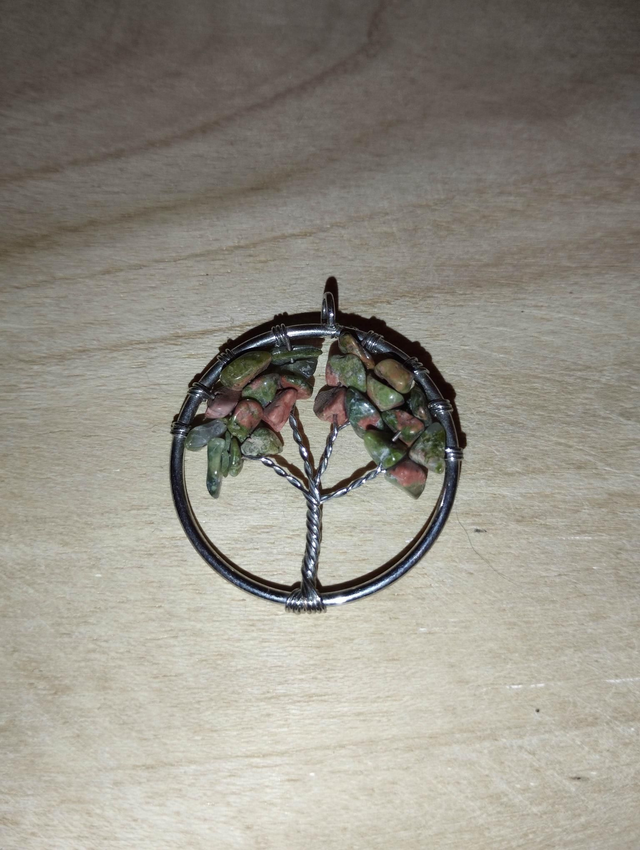 Unakite pendentif arbre de vie 
