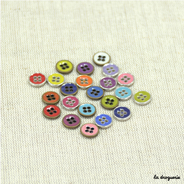 Knopen: Colored Halo 10 mm