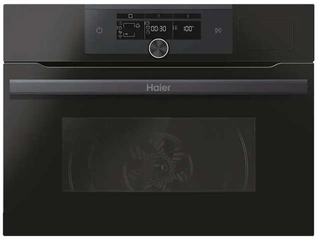 Haier HWO45NM4FXB1Q Kompakt-Dampfbackofen Schwarz