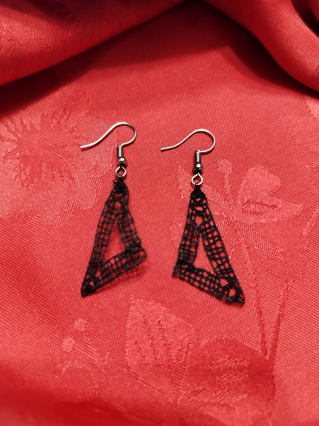 Boucles d'oreilles Triangle Amoureux 