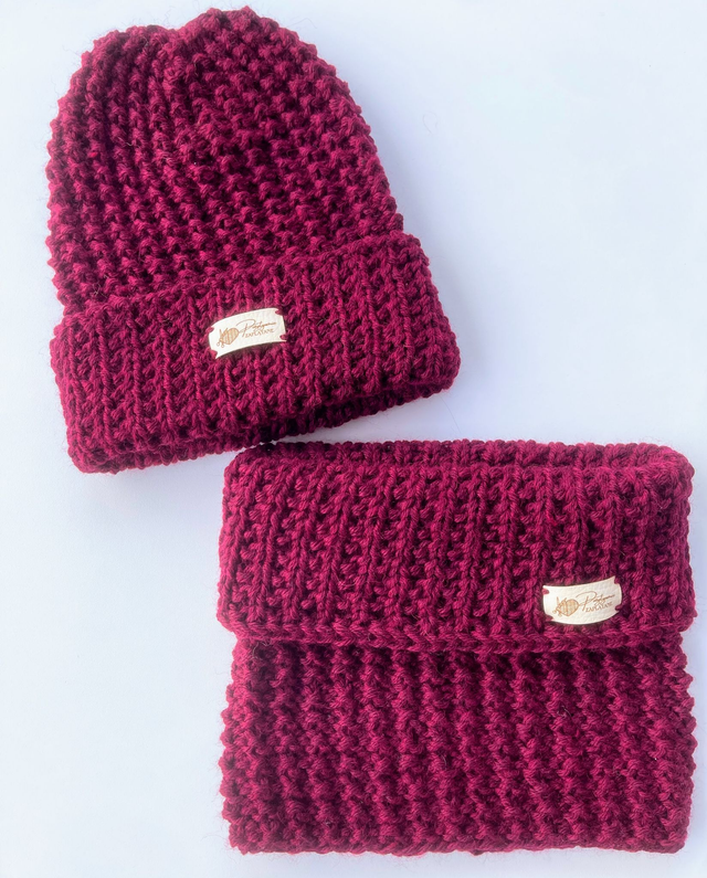 Komplet burgundowa pasja