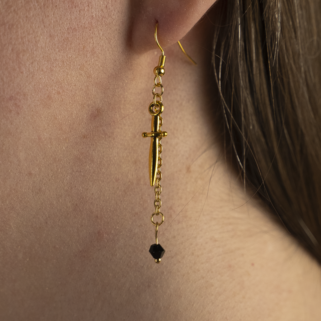 Little Athéna - Boucles d&#039;oreilles dorées