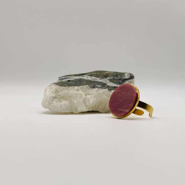 Bague Mary - rhodonite