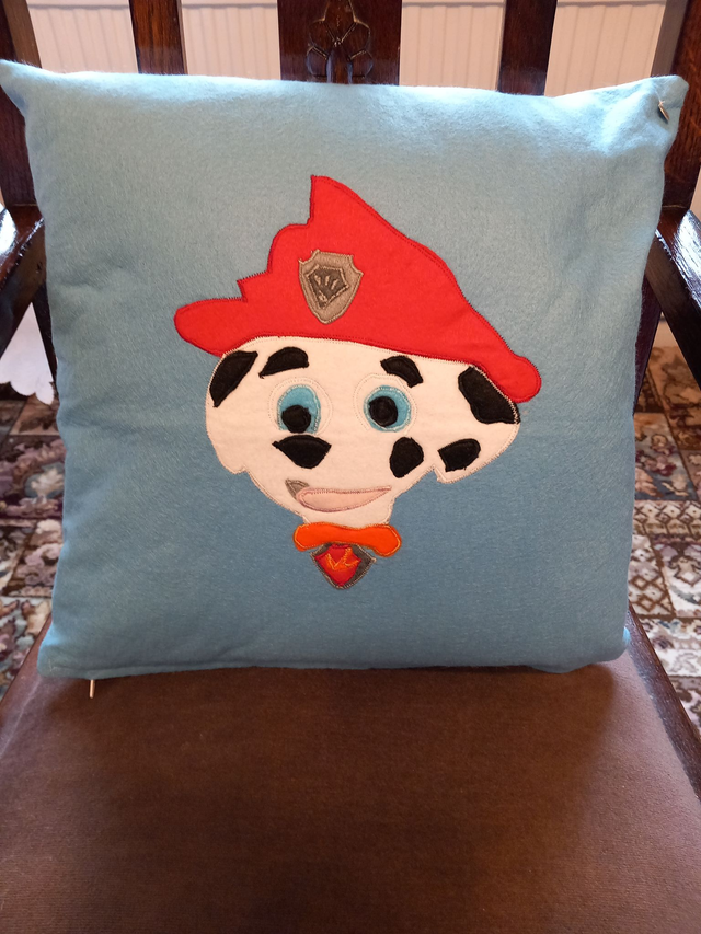 Fireman Puppy Cushion Cover