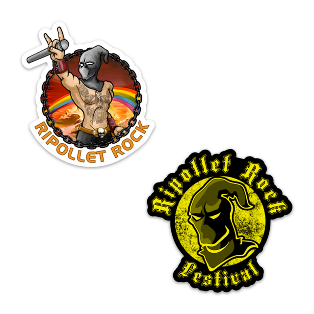 Pegatinas Troqueladas Ripollet Rock