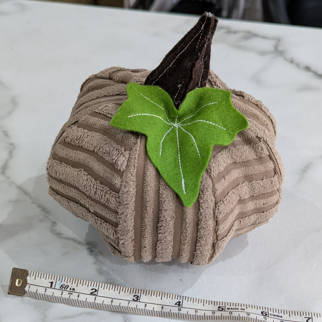 Up-cycled Pumpkins Halloween Decorations 3pcs Set - Cream