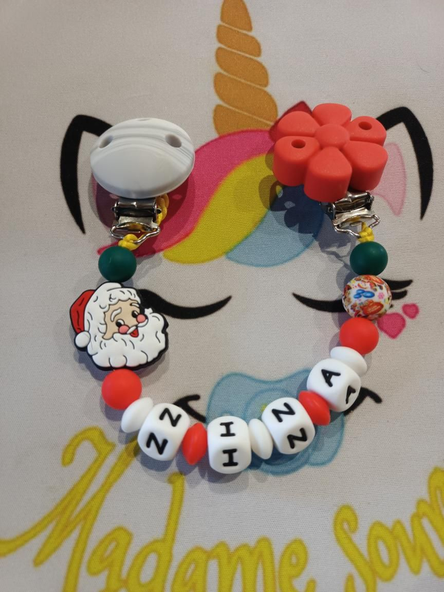 Attache doudou Noël 