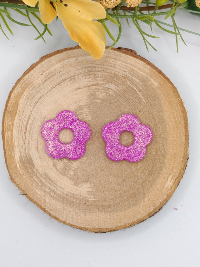 Fleurs Amaya Paillettes Violettes