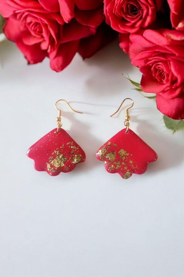 Boucles d&#039;oreilles artisanale, hypoallergénique et fait main 