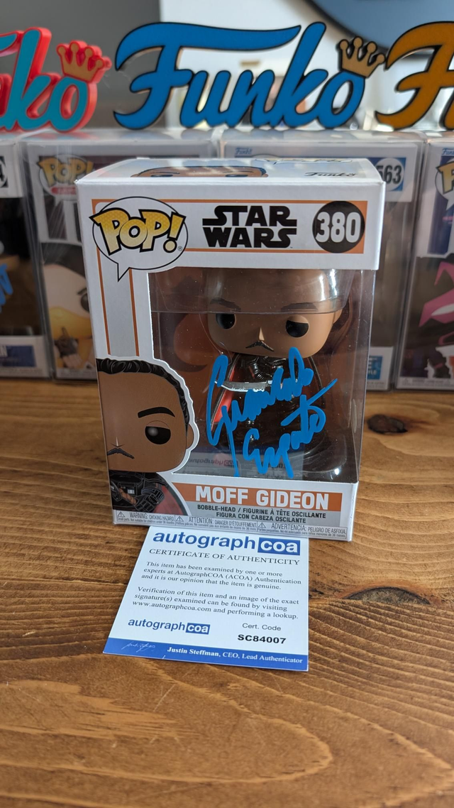 Funko Pop Star Wars Moff Gideon 380 signed by Giancarlo Esposito with ACOA