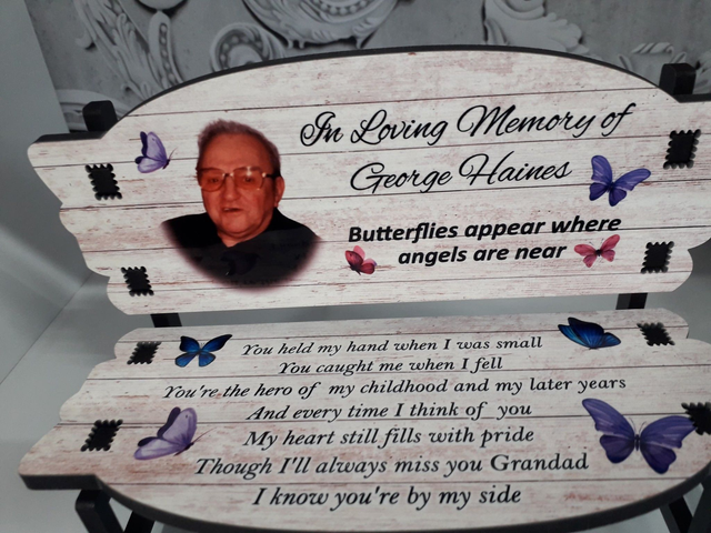 Personalised Memorial Bench