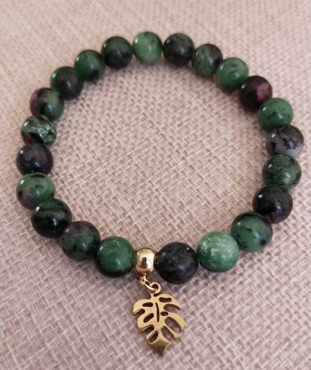 Bracelet Rubis Zoïsite 8mm 