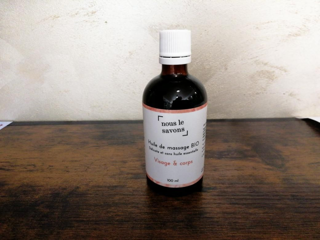 Huile de massage bio 