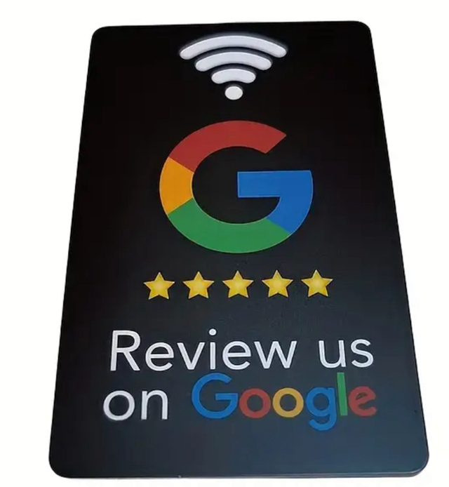 NFC Google review card
