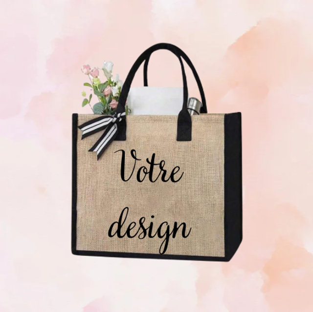 Sac en jute noir